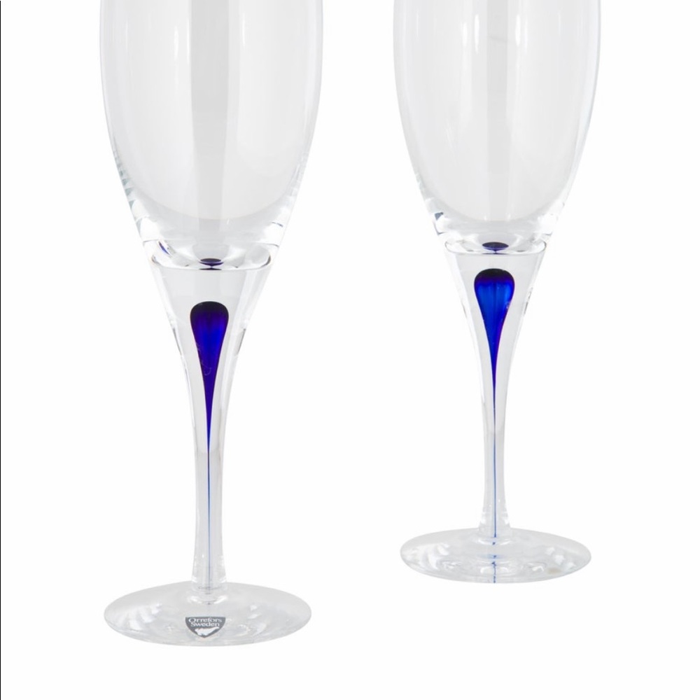 Crystal wine glasses